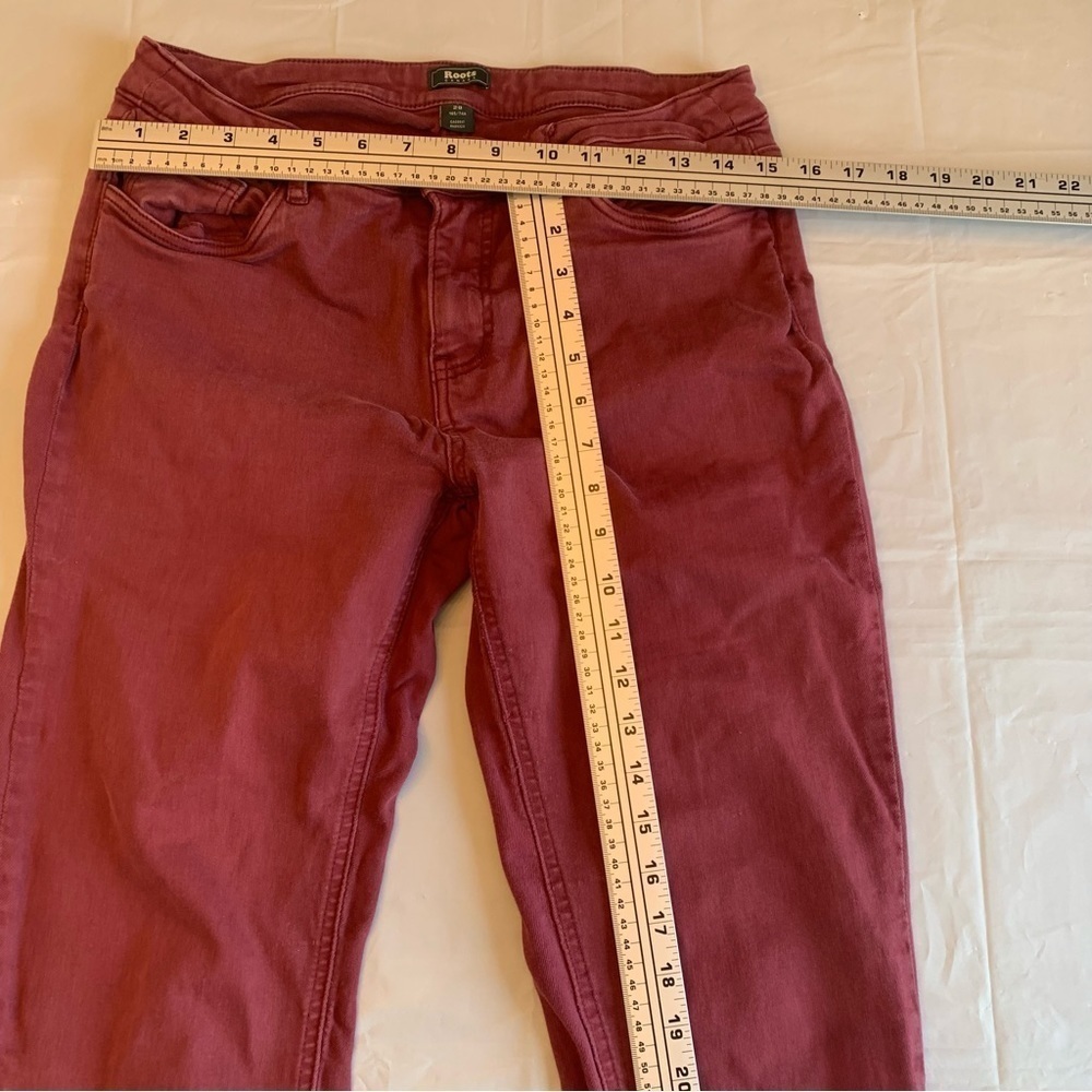 👖  ROOTS Light Wash Burgundy Jeans - Women's Size 29 👖 - Picture 9 of 13